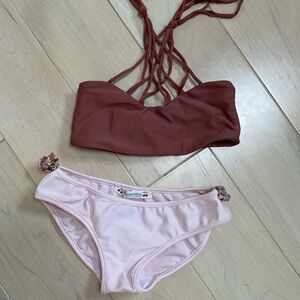Bonpoint girls bikini bottoms MIKOH fringe top swimwear